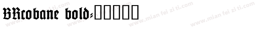 BRcobane bold字体转换